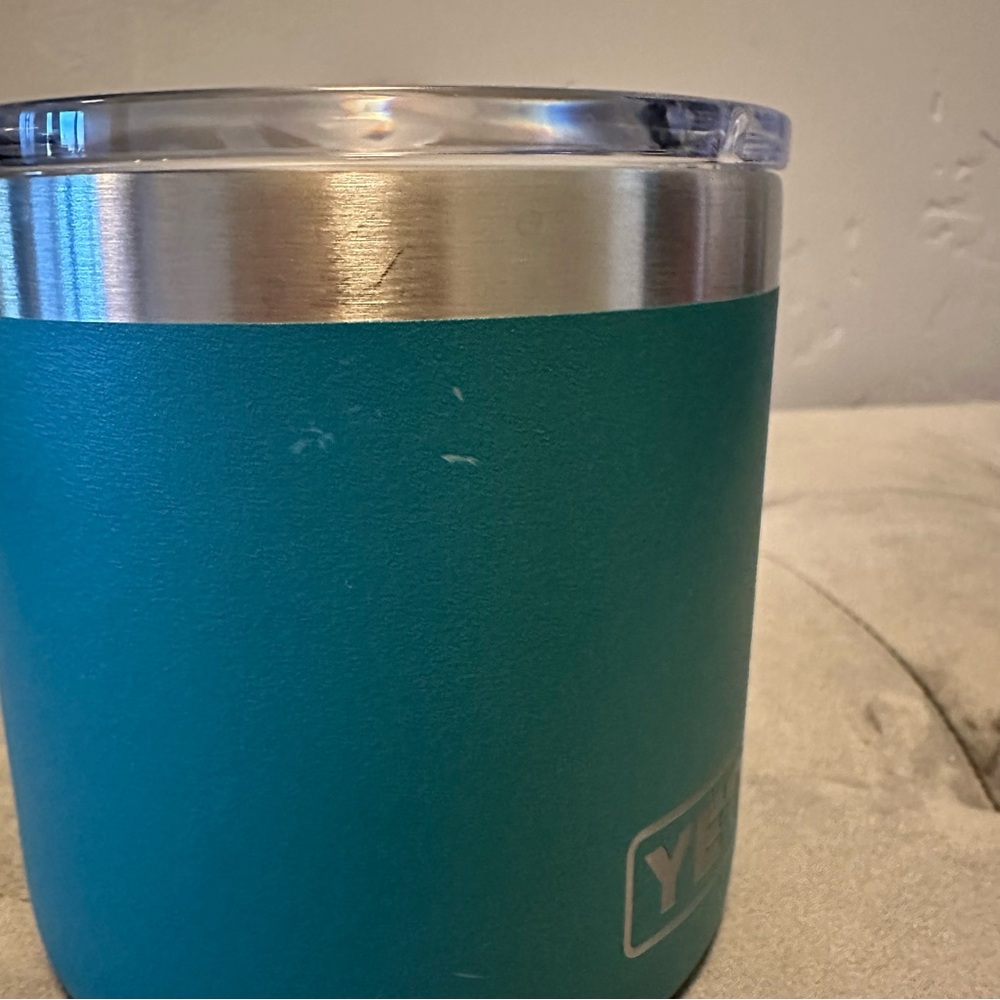 YETI Rambler 14oz Stackable Mug with Clear Lid -River Green - Picture 9 of 9